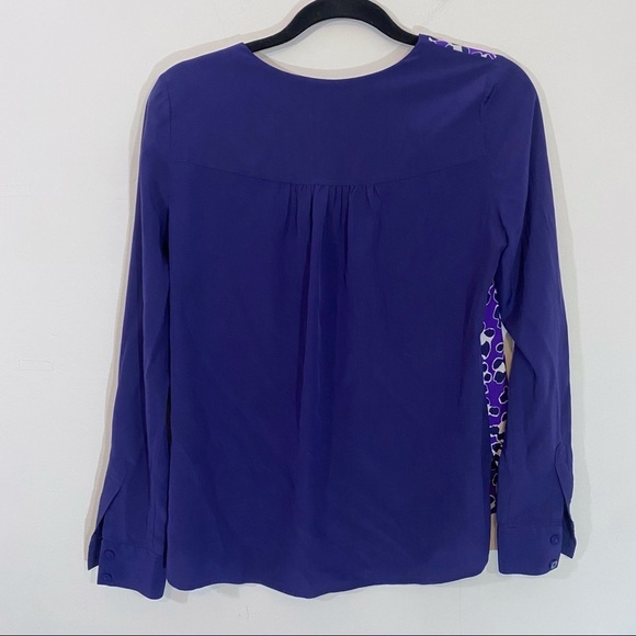 Diane Von Furstenburg Louisa Silk Top 2 - Picture 3 of 5